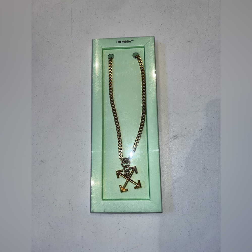 Off-White X gold necklace